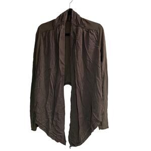 Lululemon Olive Draped Wrap Open Front